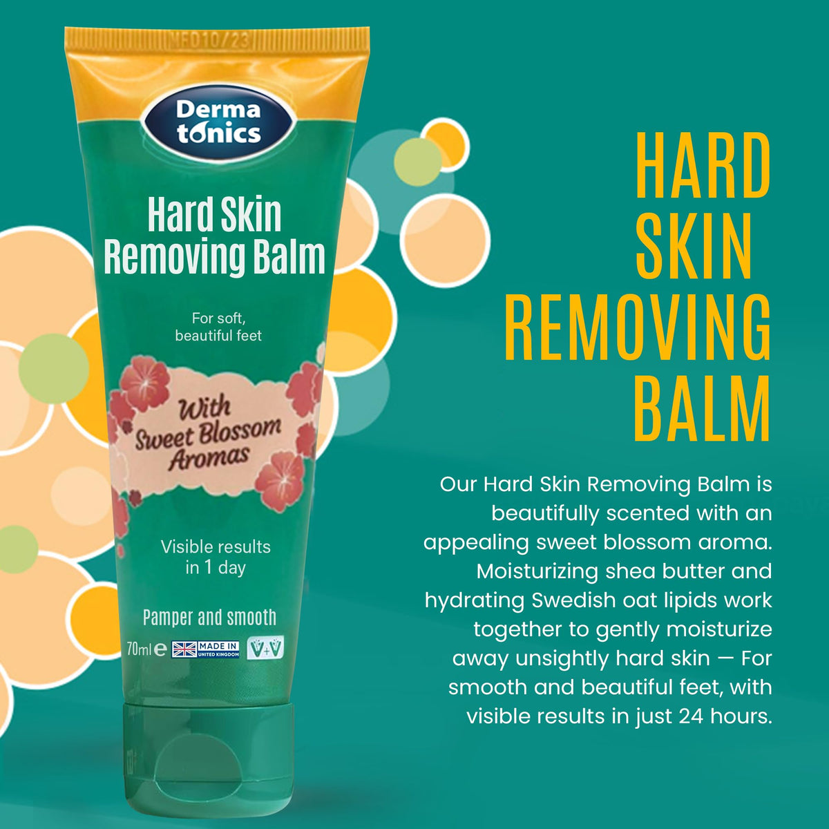 Dermatonics Hard Skin Removing Balm for Feet, 70ml