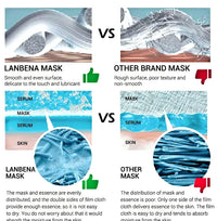 That's Ideal Marketplace Lanbena Anti-Ageing Multipack of 7 Pampering Facial Face masks, Vitamin C facemask, Hyaluronic Acid, 6 Peptides, Pore Treatment,24k gold Peptides, Ectoin Soothing, Improve fine lines and wrinkles