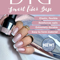 DIDIER LAB Didier Lab- Premium Milky Pink Gel Nail Polish Base Coat 10ml -Extra Strong Nail Strengthener For Damaged Nails - Gel Base Coat - Nail Varnish - Gel Polish - Clear Nail Polish - LED UV Gel Nail Polish