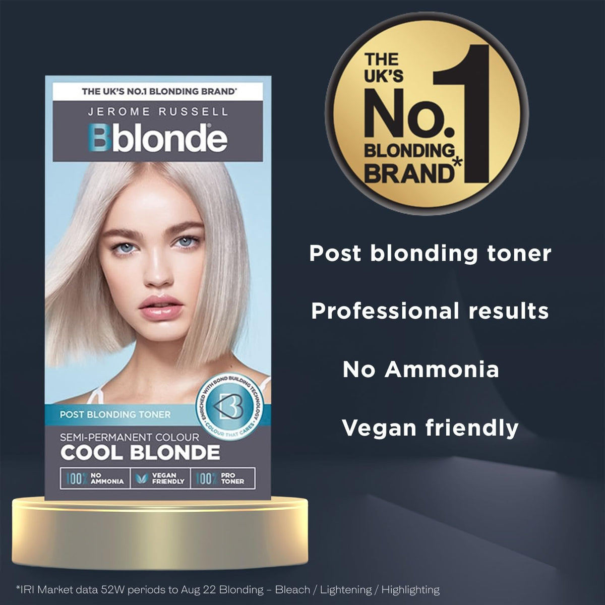 Jerome Russell Bblonde Post Blonding Toner Kit - Cool Blonde, Semi Permanent