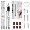 Leikedun Electric Nail File for Thick Toe Nails, 4 Speeds Nail Grinder for Thick Toenails Set for Various Nails and Shapes