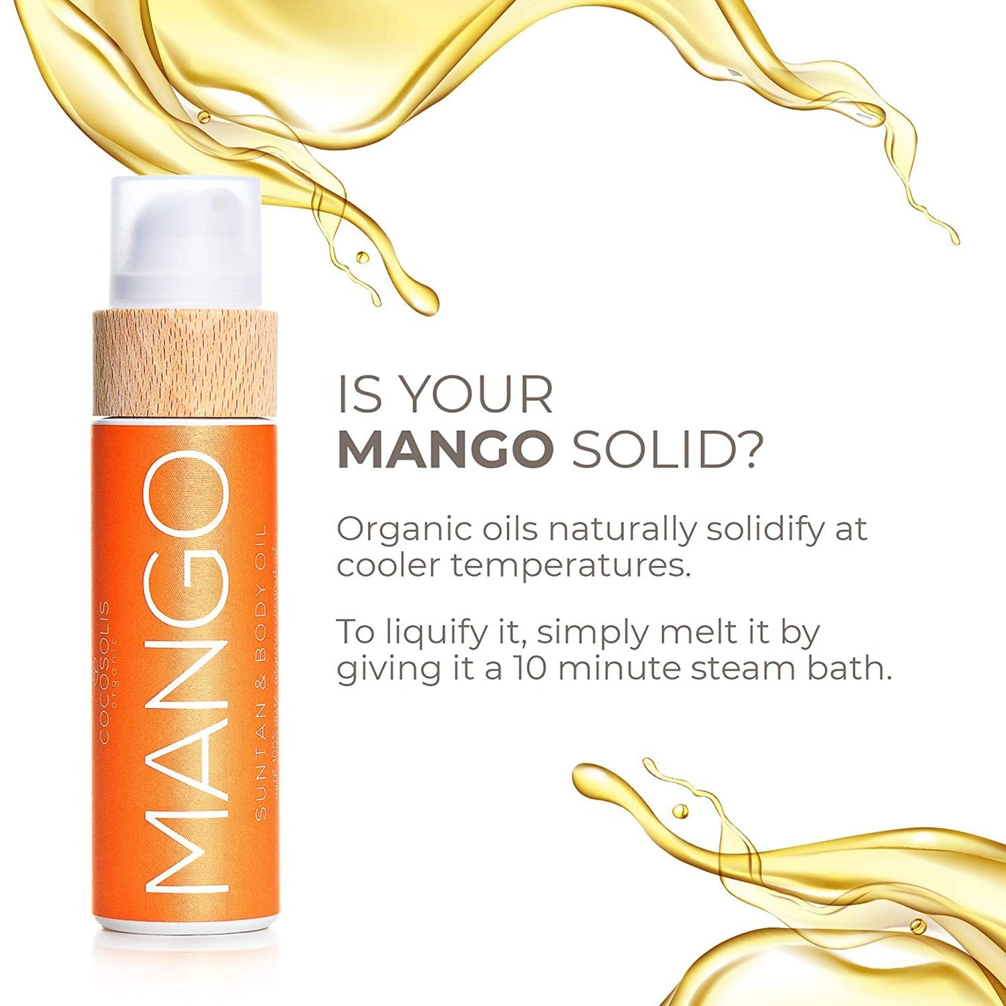 COCOSOLIS Mango Tan Accelerator with Vitamin E, Bio Oil Body Lotion for Natural Tan (200)