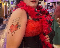 Top Tats The Rocky Horror Show Temporary Tattoos FANCY DRESS Frank N Furter BOSS Halloween Costume Tattoos