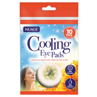 NUAGÉ Nuage Cooling Eye Pads - Cools & Soothes Irritated Eyes | Infused with Cucumber & Vitamin E - Refresh & Revive | Suitable for Daily Use - Relax & Pamper (10 Pack)