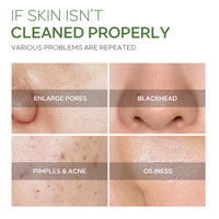 Trendyfave 2-in-1 Green Tea Mask Stick, Green Tea Deep Cleanse Mask, Blackhead Remover - Deep Cleansing Pore Refining for Oily & Acne-Prone Skin, Natural Antioxidant Skincare with Vitamin E & Plant Extracts 3Pcs