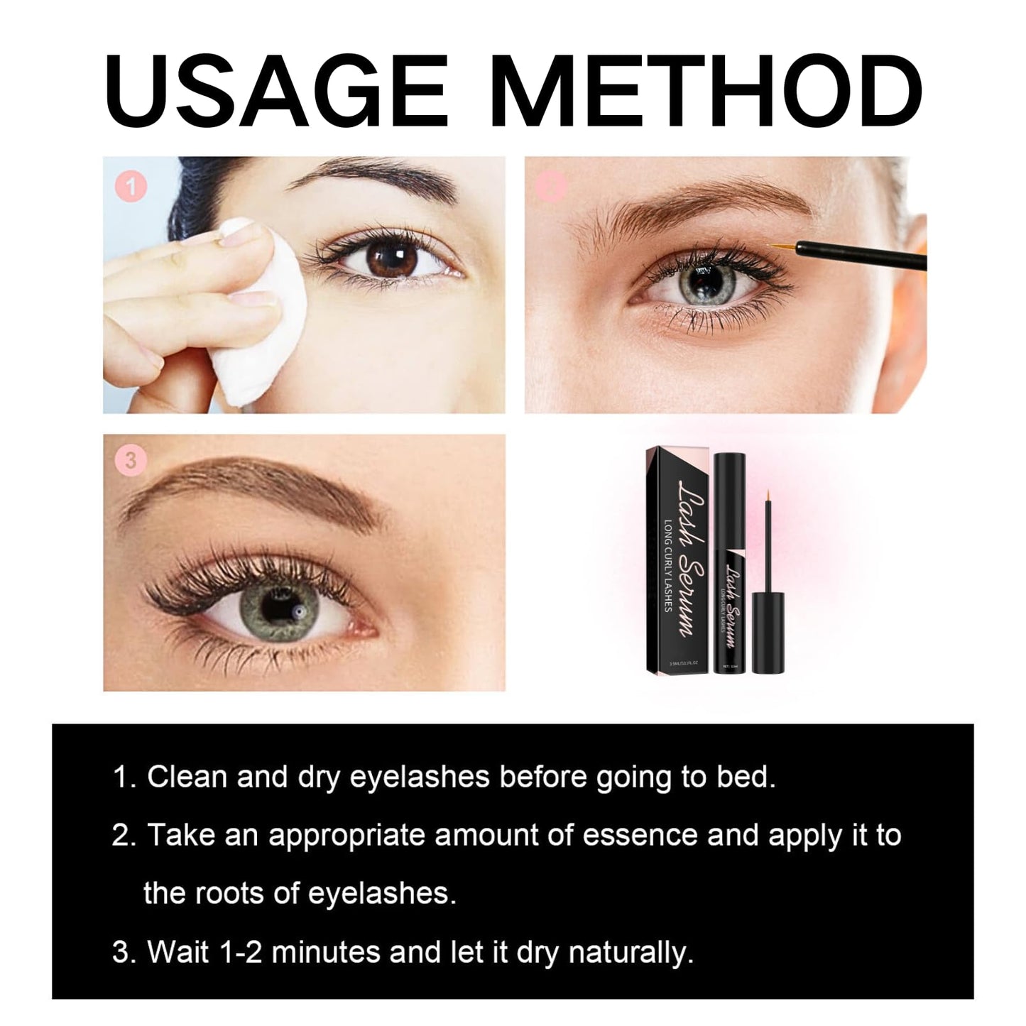 TBeautfave Eyelash Growth Serum, Lash Serum Eyebrow Enhancer Serum, Eyelash Serum for Growth and Thickness, Boost Lash Growth Serum, Advanced Formula for Longer Fuller Thicker Stronger Lashes