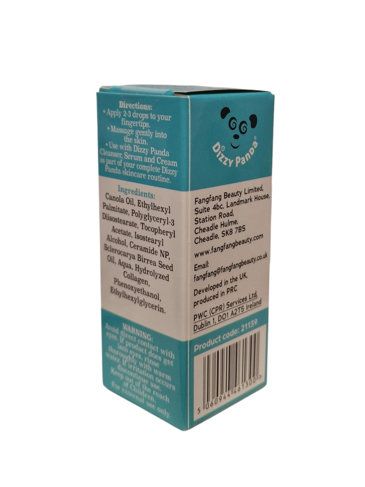 Dizzy Panda Renewal Facial Oil with Collagen, Omega 6 & 9, and Plant Extracts – Hydrating & Firming Formula – 30ml