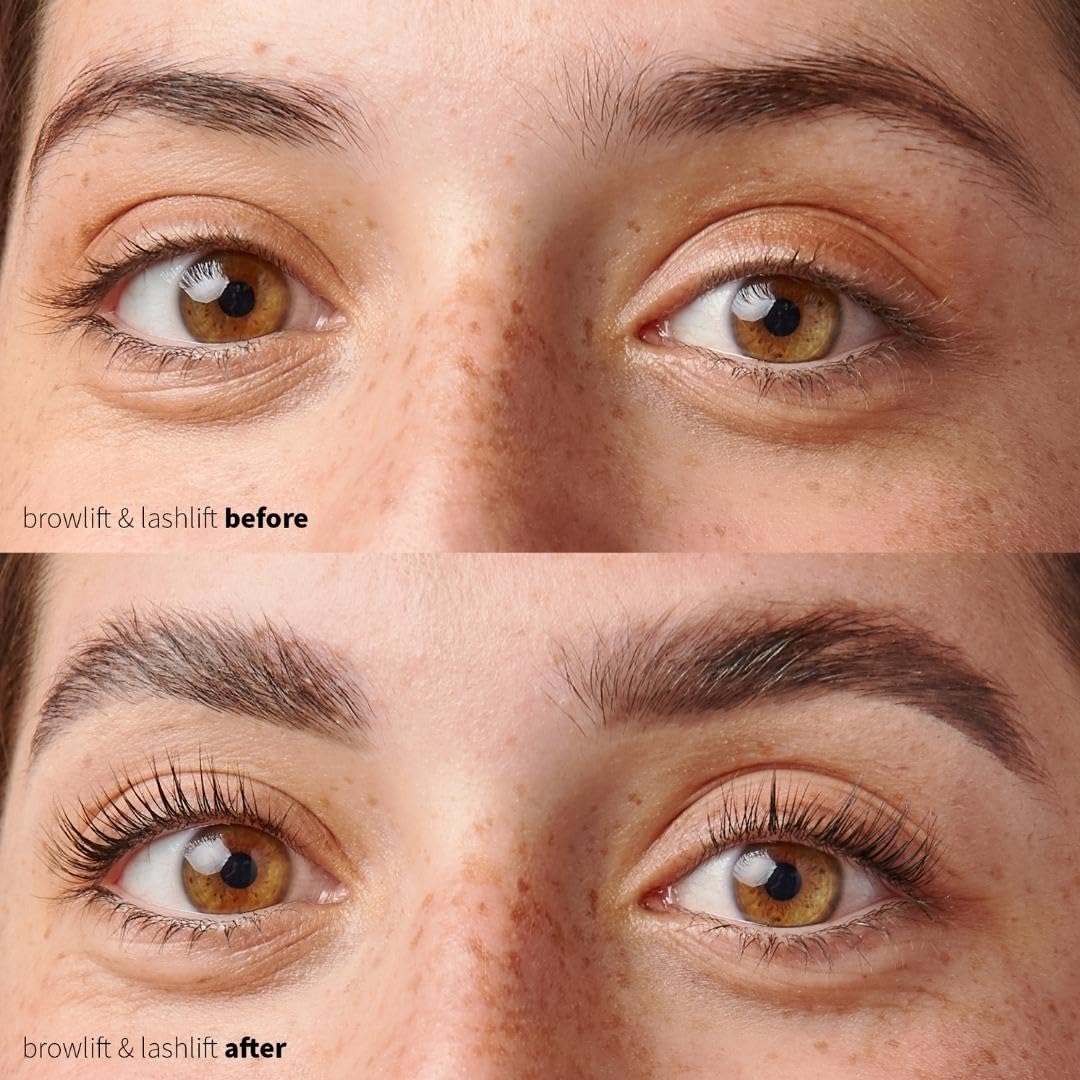 Fleeky fleeky Eyebrow & Eyelash Lifting Set - Vegan & Cruelty-Free Lash & Brow Lifting Kit for the Look on Fleek, Natural Expressive Eyelash Swing & Perfectly Styled Brows