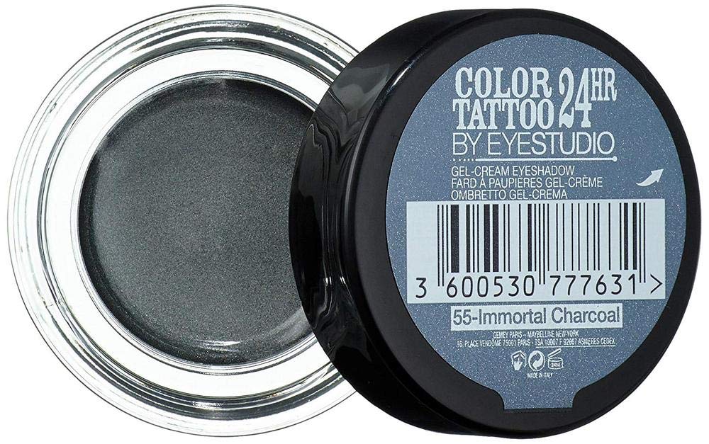 Maybelline Colour Tattoo 24 Hour Eye Shadow, Immortal Charcoal Number 55
