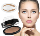Boobeen Eyebrow Seal Stamp Powder - Waterproof 1 Second Make Up Nature Tinting Coloring Kit - Creates Natural Looking Brows for Makeup Beginners