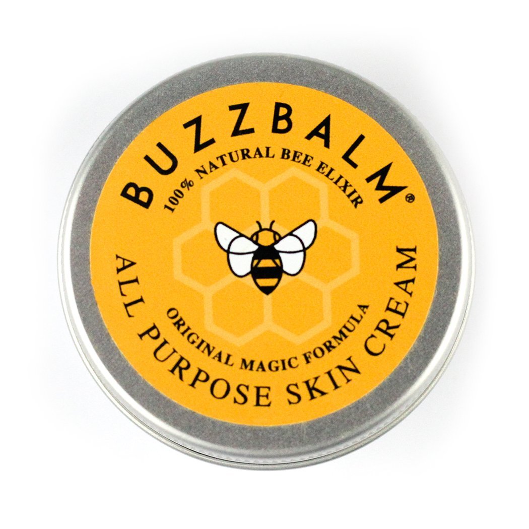 BUZZBALM Natural Propolis Cream Manuka Honey Cream Moisturiser Also Suitable (or Safe) For People Who May Be Prone to Problem Dry Skin Cream Cracked Hands (30g)
