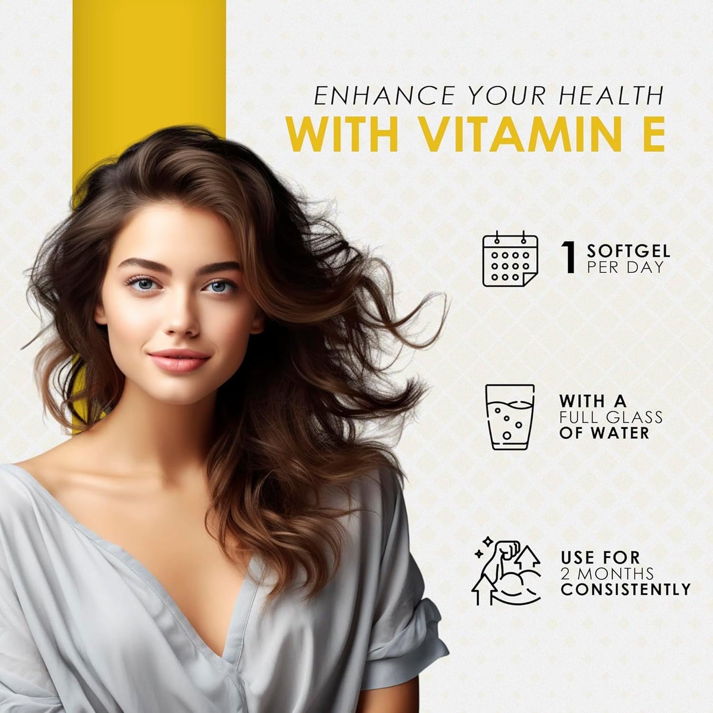 VitMan Nutrition Vitamin E 400iu Softgels - Natural Antioxidant Source - Anti Ageing Vitamin E Supplement, D-Alpha Tocopherol, High Potency and Absorption - 365 Softgels