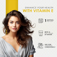 VitMan Nutrition Vitamin E 400iu Softgels - Natural Antioxidant Source - Anti Ageing Vitamin E Supplement, D-Alpha Tocopherol, High Potency and Absorption - 365 Softgels