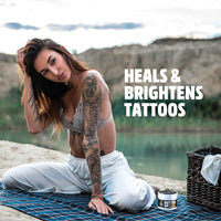 Butter Up Tattoo Aftercare - Heals & Brightens Tattoos, Natural, Organic, Cruelty Free, Rich Creamy Vegan Body Butter 100ml UK Made