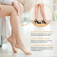 HERBENJOY Leg Makeup Full Coverage Concealer, Waterproof Body Concealer for Legs, Tattoo Cover Up Makeup, Scar & Veins, Long-Lasting, Correcting & Brightening Cream for Women, Medium Shade 100ml