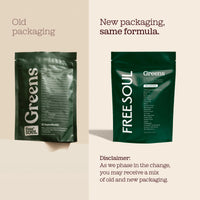 Free Soul Greens | 21 Advanced Greens, Superfoods, and Adaptogens Including KSM-66 Ashwagandha, Vegan & Gluten-Free, Advanced Natural Formula | UK Made | 30 Servings | Original Flavour
