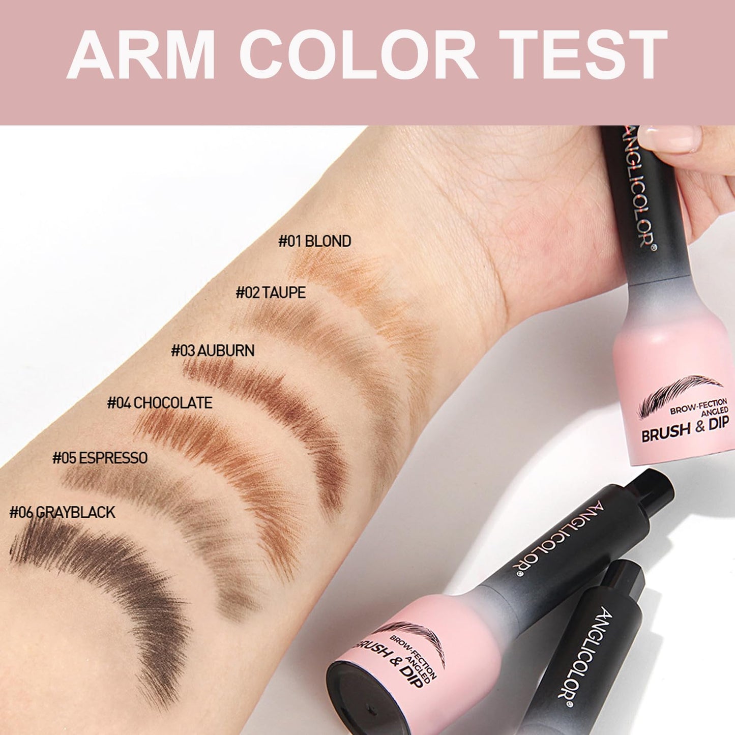 Shengqialun Upgraded Brow Pencil Brow-Fection Angled Brush & Dip, Beauty Brow Easy To Color, Eye Brow Pen Last All Day, Waterproof Eyebrow Pencil Liquid Eyebrow Pen for Women (Blond)