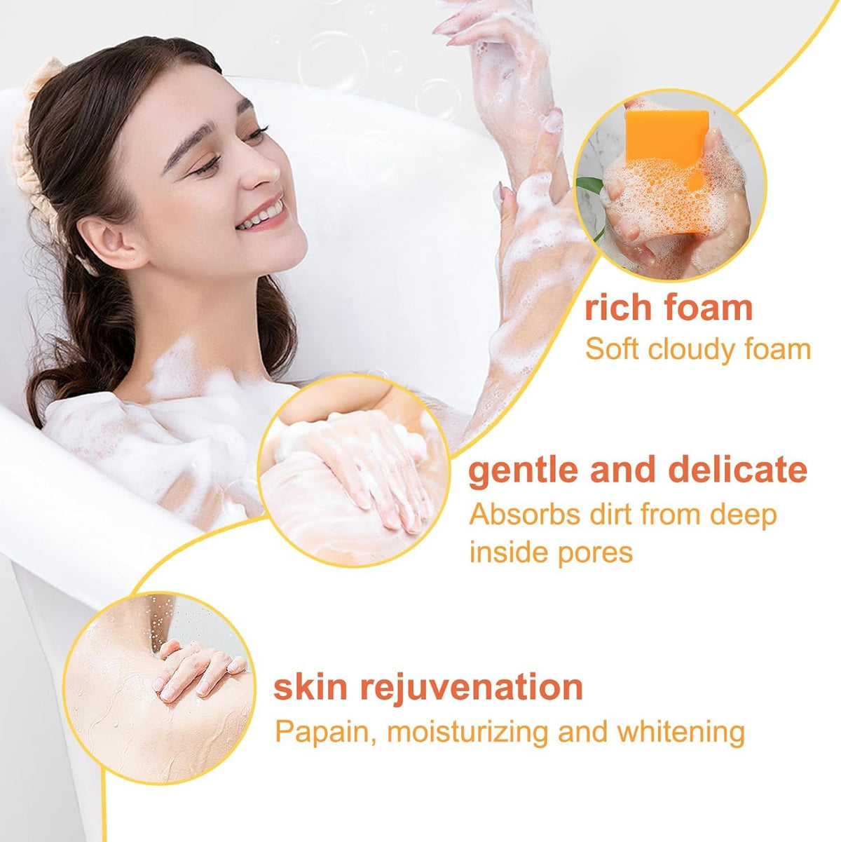 Peak Health Whitening Kojic Acid Soap Facial Bleaching Dark Spot Acne Scars Skin Brighter Lightening Detox Pigmentation Removal Reduce (Pack of 1)