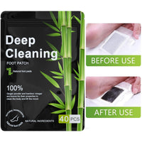 Rezolite Foot Detox Patches, 40 Pcs Natural Deep Cleansing Detox Foot Patches for Relieve Body Stress, Improve Sleep Quality, Enhance Blood Circulation
