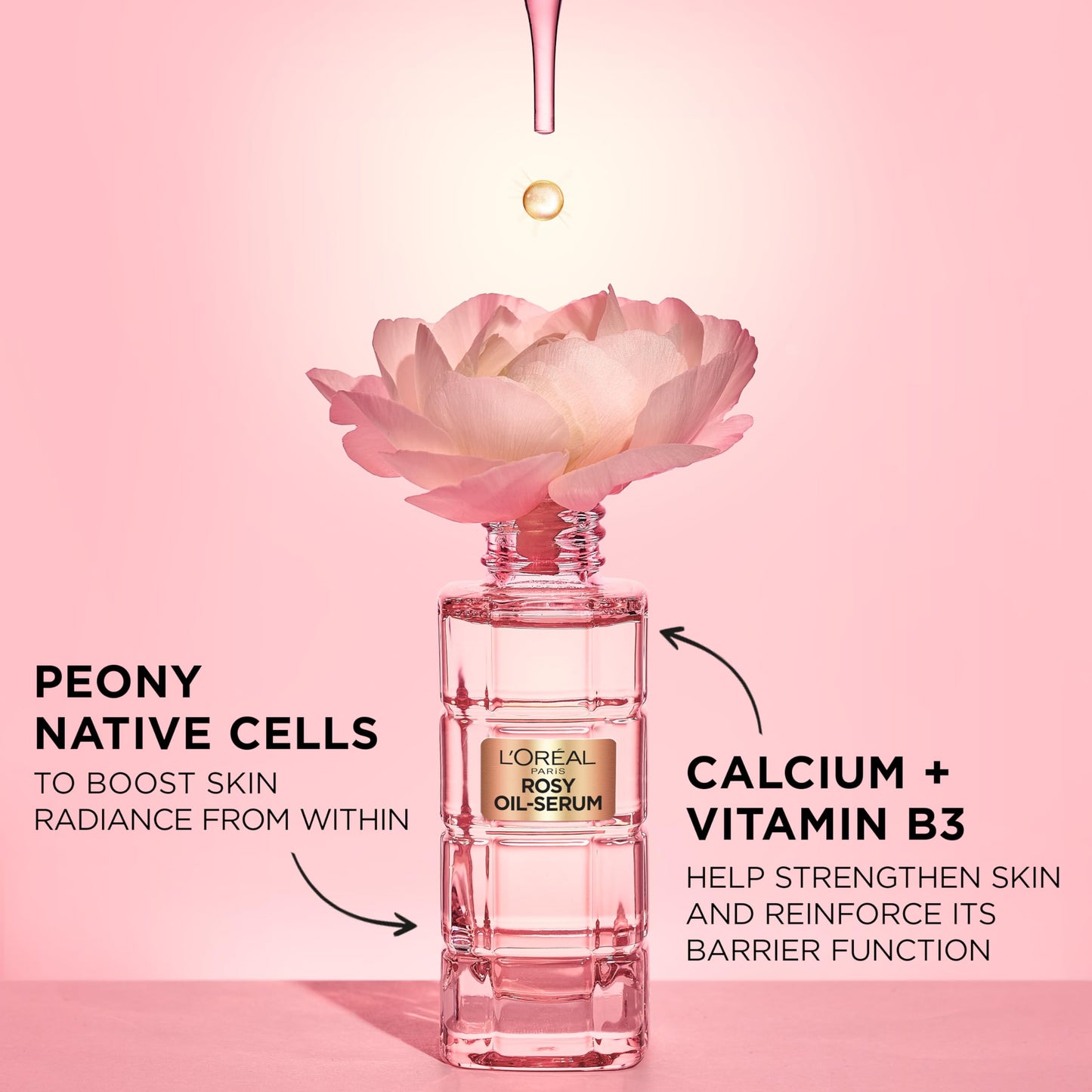 L'Oréal Paris Age Perfect Golden Age Rosy Oil Face Serum, Boosts Skin Radiance & Brightens Complexion [30ml]