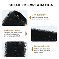Aifrymne Premium Small Size Hair Rollers Set 20mm Self Grip Curlers for Short and Fine Hair, Includes 10 Rollers and 10 Clips, Ideal for DIY Styling and Salon Use No Heat Needed