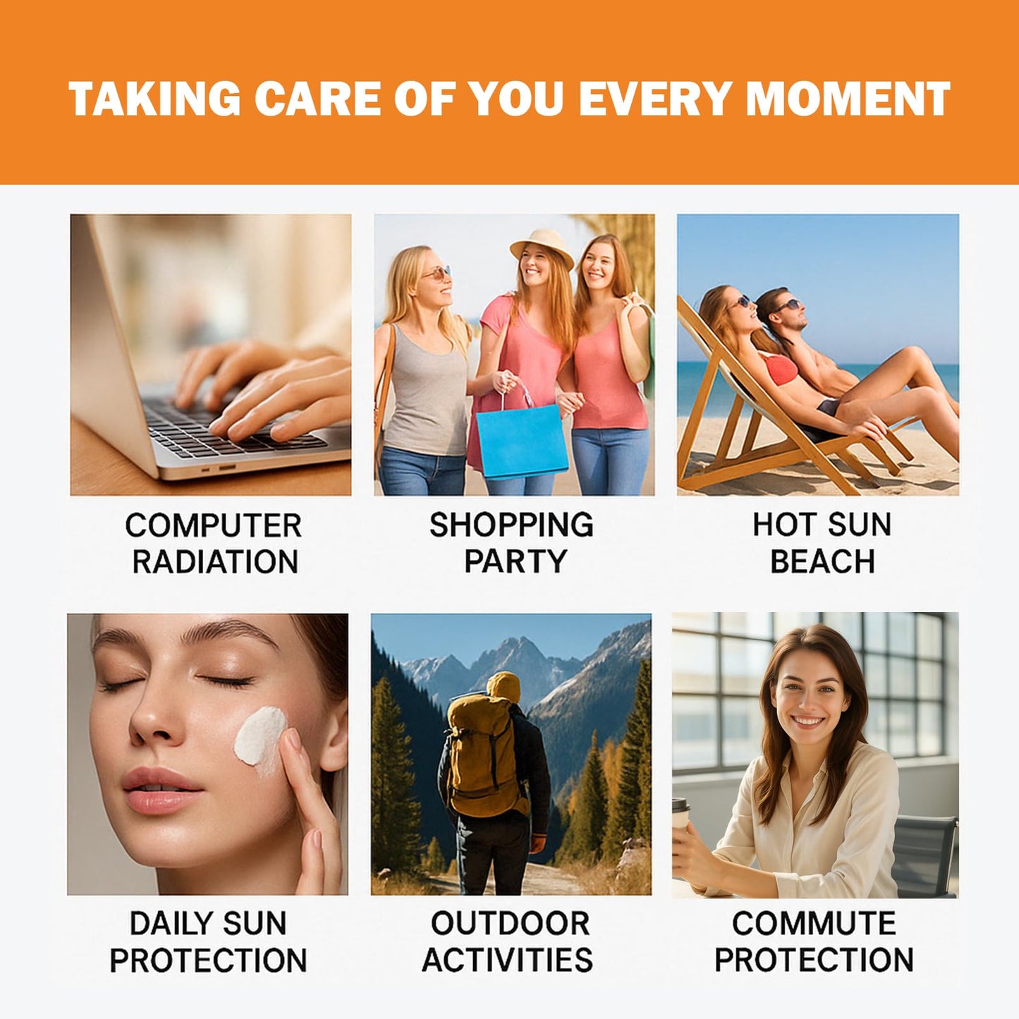 SPF 100 Face Sunscreen for Women, Waterproof Sun Cream with Vitamin E, Broad Spectrum UVA/UVB Protection,Moisturizing & Non-Greasy, Travel Size (2 PCS)