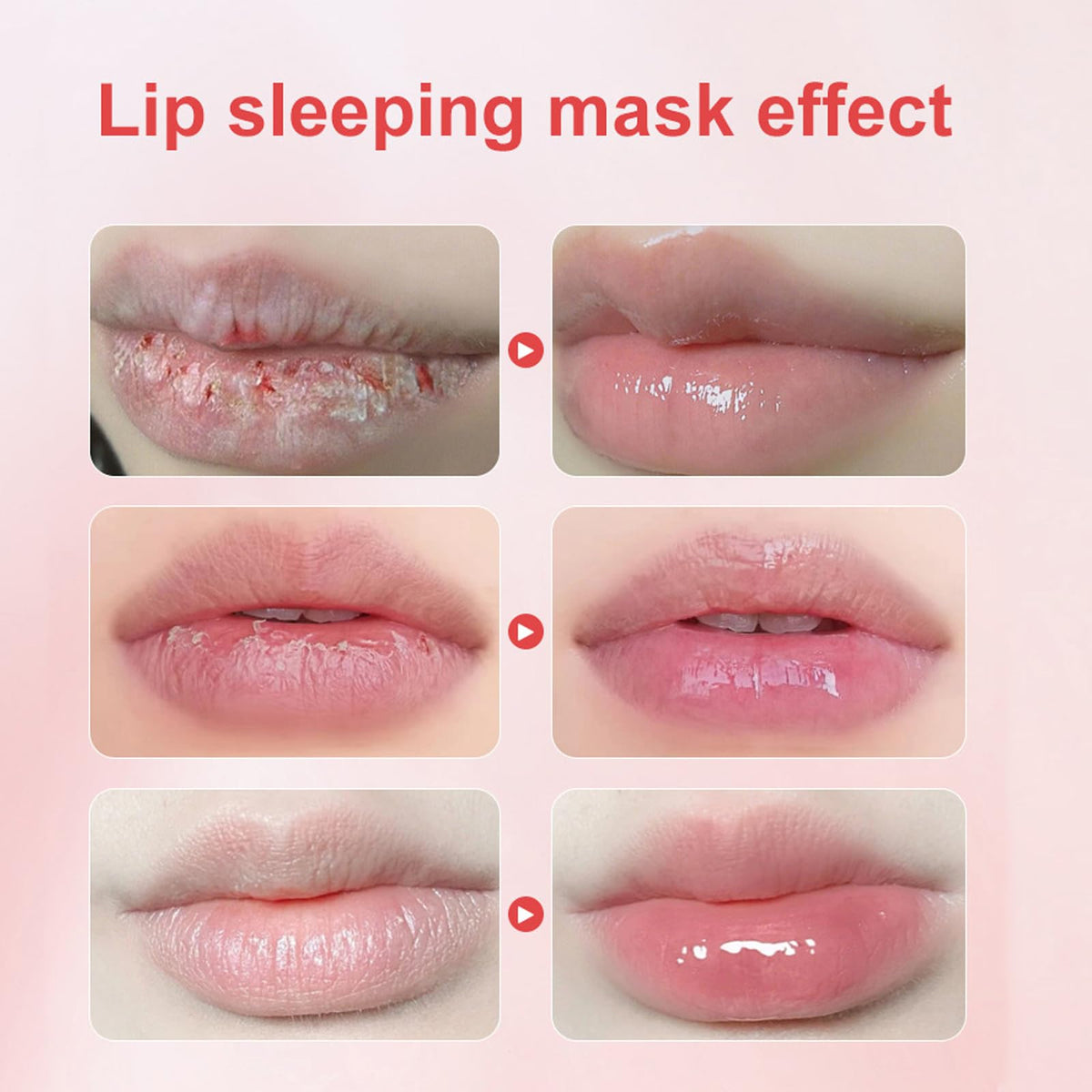 TITIMORE Bee Balm Lip Balm Honey Pot Lip Mask Apple Lip Sleeping Mask Propolis Moisturizing Lip Mask Day and Night Repair Long Lasting Hydrating Lip Cream For Dry Chapped Peeling Cracked Lips(Apple Lemon)