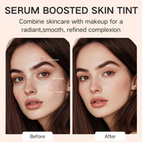 SHEBEEDO Flawless Eraser Foundation Stick Korean Double Head with Brush, Hydrating Lightweight Full Coverage, Waterproof Multi-Use Makeup Stick for Contour, Concealer & Blemishes (Natural)