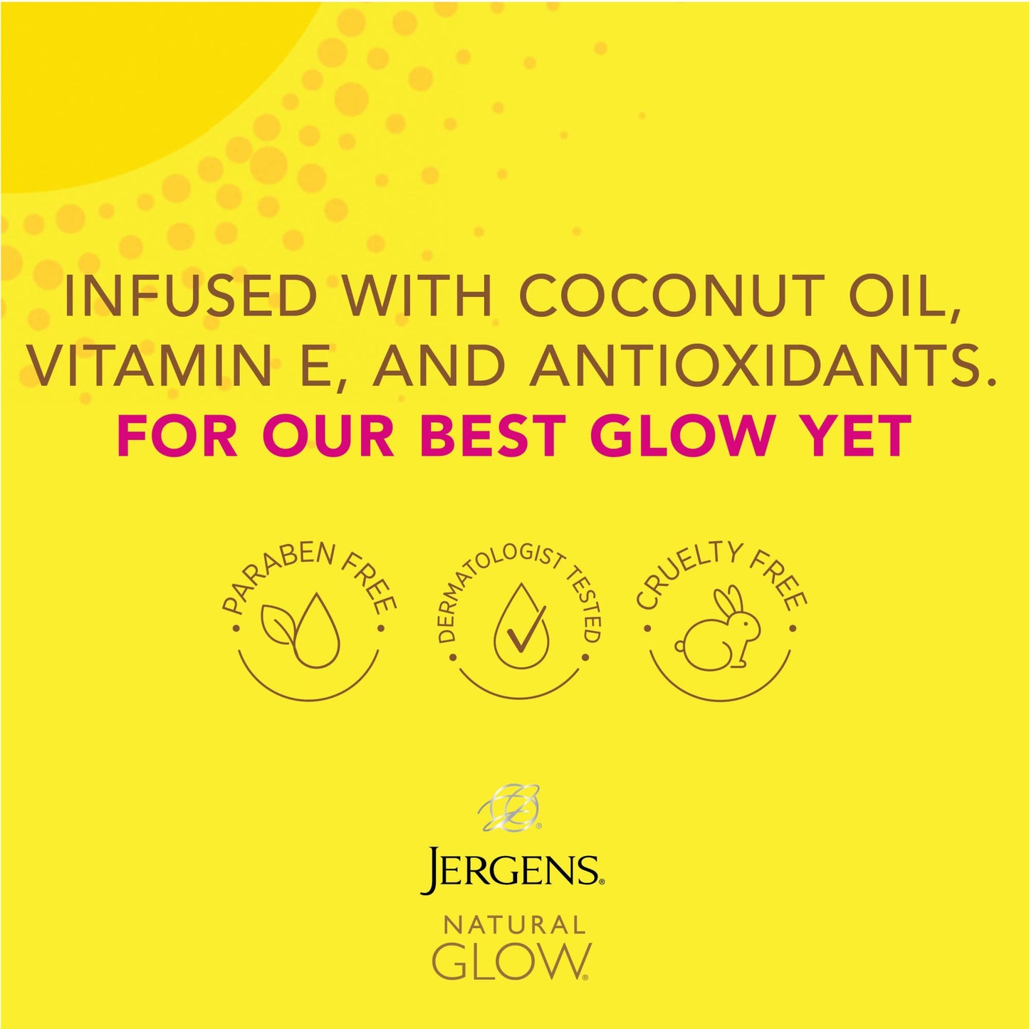 Jergens Natural Glow Daily Moisturizer for Body, Fair to Medium Skin Tones, 7.5 Ounce Tube