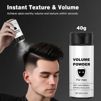 AmiCera Volume Powder for Men,Texture Powder, Hair Styling Powder Men, Instantly Adds Texture & Volume, Mens Volumising Hair Products, Long-lasting Strong Hold Fluffy, for All Hair Types,40g