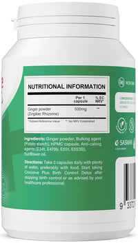CONCEIVE PLUS Conceive Plus Morning Sickness Relief - Pure Dried Ginger Powder - Nausea, Motion, and Stomach Discomfort Relief for Pregnancy - Essential for Expecting Moms - Non-GMO - 60 Vegan Capsules