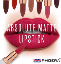 Phoera AQUAPURITY PHOERA ABSOLUTE VELVET MATTE LIPSTICK LONG LASTING WATERPROOF PIGMENT MAKEUP UK (107 Berry)