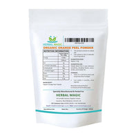 Herbal Magic's Pure and Organic Orange Peel Powder - Natural Hair Skin Face Mask - Free from Fillers & Preservatives - Premium Quality-100g
