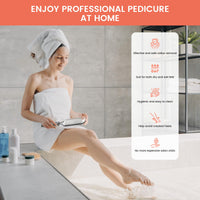 BEZOX Pedicure Foot File Foot Scraper For Hard Skin (XL Size) -Hard Skin Remover Used on Wet or Dry Feet- Huge Plane Surface Foot scrubber For Soft & Smooth Heels(Grey)