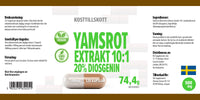 Hepatica Yam Root Extract 5,000mg Equivalent | 120 Vegan Capsules | High Strength 10:1 Extract (500mg) | 20% Diosgenin | 3rd Party Lab Tested Herbal Supplement