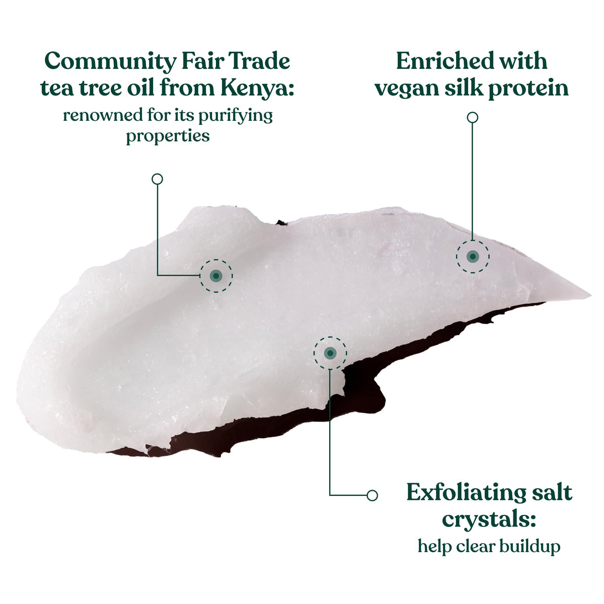 The Body Shop Tea Tree Hair & Scalp Scrub (1x 240ml), Purifying & Balancing Hair & Scalp Scrub, Exfoliate Scrub with Salt Crystals, Vegan Haircare for Oily Hair and Scalps