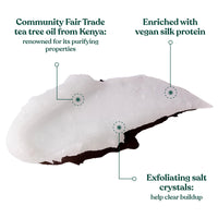 The Body Shop Tea Tree Hair & Scalp Scrub (1x 240ml), Purifying & Balancing Hair & Scalp Scrub, Exfoliate Scrub with Salt Crystals, Vegan Haircare for Oily Hair and Scalps