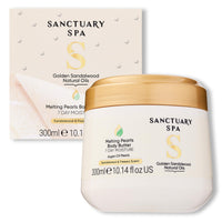 SANCTUARY Sanctuary Spa Golden Sandalwood Melting Pearl Body Butter with Shea Butter & Argan Oil, No Mineral Oil, Cruelty Free & Vegan Body Moisturiser, 300g