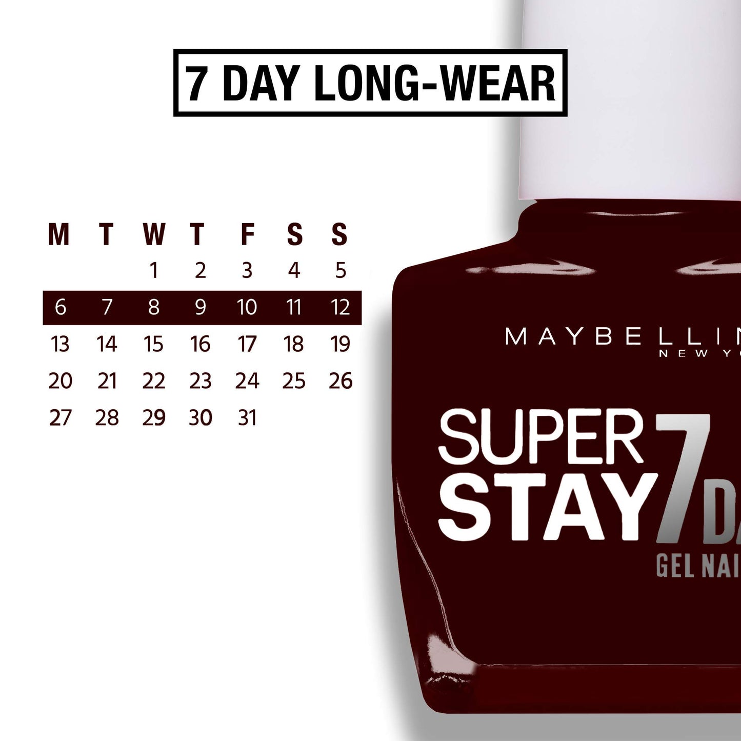 Maybelline Forever Strong SuperStay 7day Gel 287 Midnight Red Nail Polish 10ml
