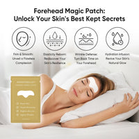 InfiniteRelax Forehead Wrinkle Patches For Anti-wrinkle, Anti Aging Facial Mask For Women Face Lift - with Aloe, Collagen, Vitamin E Overnight Sleep Tape For Wrinkles 12 Pcs