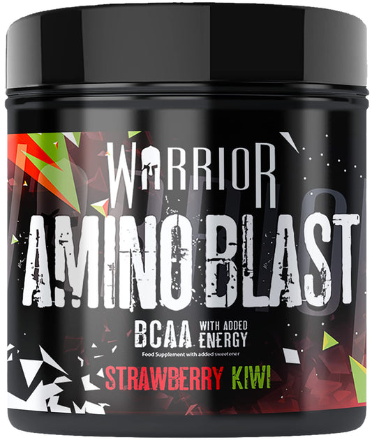 Warrior, Amino Blast - 270g - Branch Chain Amino Acid Powder (BCAA) - Helps Build Lean Muscle and Speed Up Recovery, Strawberry Kiwi