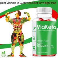 FItness Hero Supplements Via Keto - 60 Gummies Original Advanced - New & Sealed - 1 Month Supply - Vitamins and Minerals - UK Made - Vegan