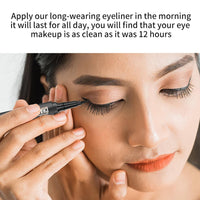 FresFresi Waterproof Magic Eyeliner - Black, Long-Lasting, Sweat & Smudge-proof, Super Slim Gel Pen, Professional Eye Makeup Tool