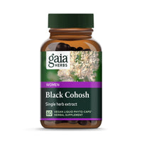 Gaia Herbs Black Cohosh - Menopause Support Supplement to Help Maintain Hormone Balance and Health for Women - with Organic Black Cohosh - 60 Vegan Liquid Phyto-Capsules (30-Day Supply)