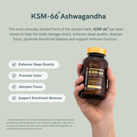 Dr. Sosnowski's BioActive KSM-66 Ashwagandha Capsules | 1050mg KSM-66 Ashwangandha with Black Pepper Extract, Extra Strength Formula (120 Capsules)