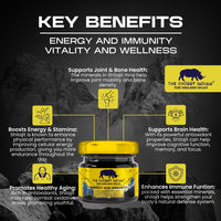 The Chubby Indian® Shilajit Resin, 100% Pure Himalayan Lab Tested 30g, High Fulvic & Humic Acid, Magnesium Supplements, Melatonin, Electrolytes, Shilajit, Vitamin D, Natural Vitality Booster, 1 Box