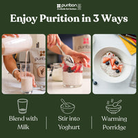 Purition Unflavoured – High Protein Wholefood Shake | 500g Natural Meal Replacement with Whey Protein | Unsweetened, No Flavouring | Keto Diet, Weight Loss & Healthy Breakfasts | 12 Servings