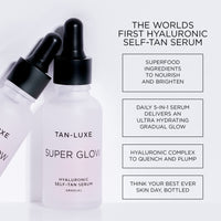 TAN-LUXE Tan Luxe SUPER GLOW Self Tan Serum, (30 ml) Daily Gradual Fake Tanning Skincare, Cruelty Free & Vegan