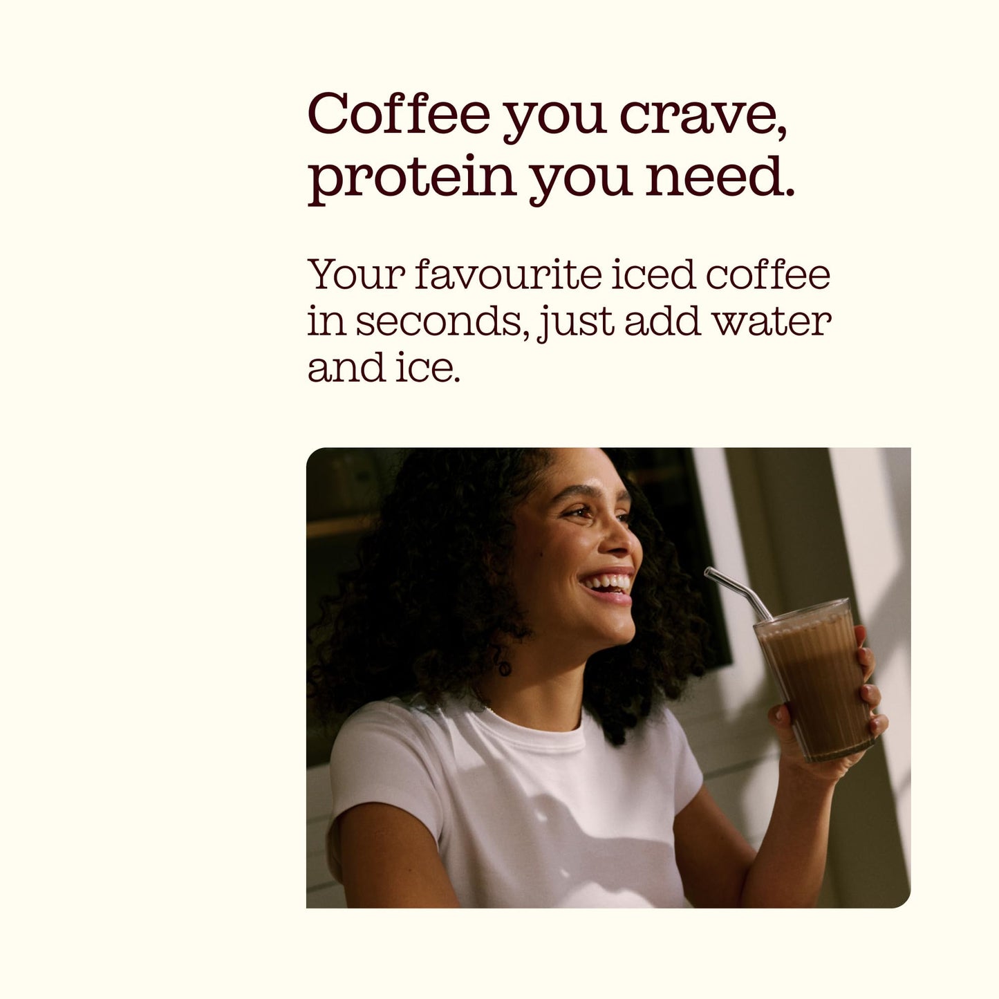 Protein Iced Coffee | 19g Protein & 80mg Caffeine per Serving | Only 97Kcal | Low Calorie + High Protein | Whey Protein & Pea Protein Isolate Blend + Digestive Enzymes | Café Frappé | Free Soul