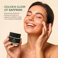 SPAVED Spaved Saffron Face Cream 50g - Anti - Ageing Brightening Moisturiser with Aloe Vera & Licorice for Radiant Skin - Supports Skin Barrier & Youthful, Glowing Complexion - Herbal Day Cream - Vegan
